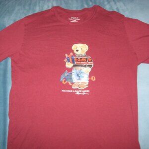 Polo Ralph Lauren Polo Bear Shirt - Maroon - Size [S] - Classic & Collectible